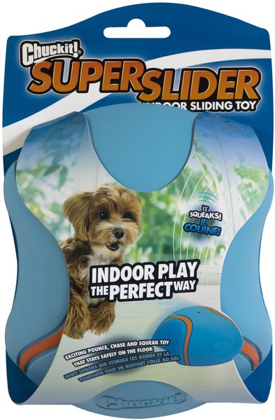 Chuckit! Indoor Super Slider Dog Toy, Blue slide 1 of 4