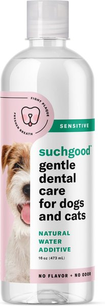 SUCHGOOD Sensitive Water Additive Cat & Dog Breath Freshner, 16-oz bottle slide 1 of 7