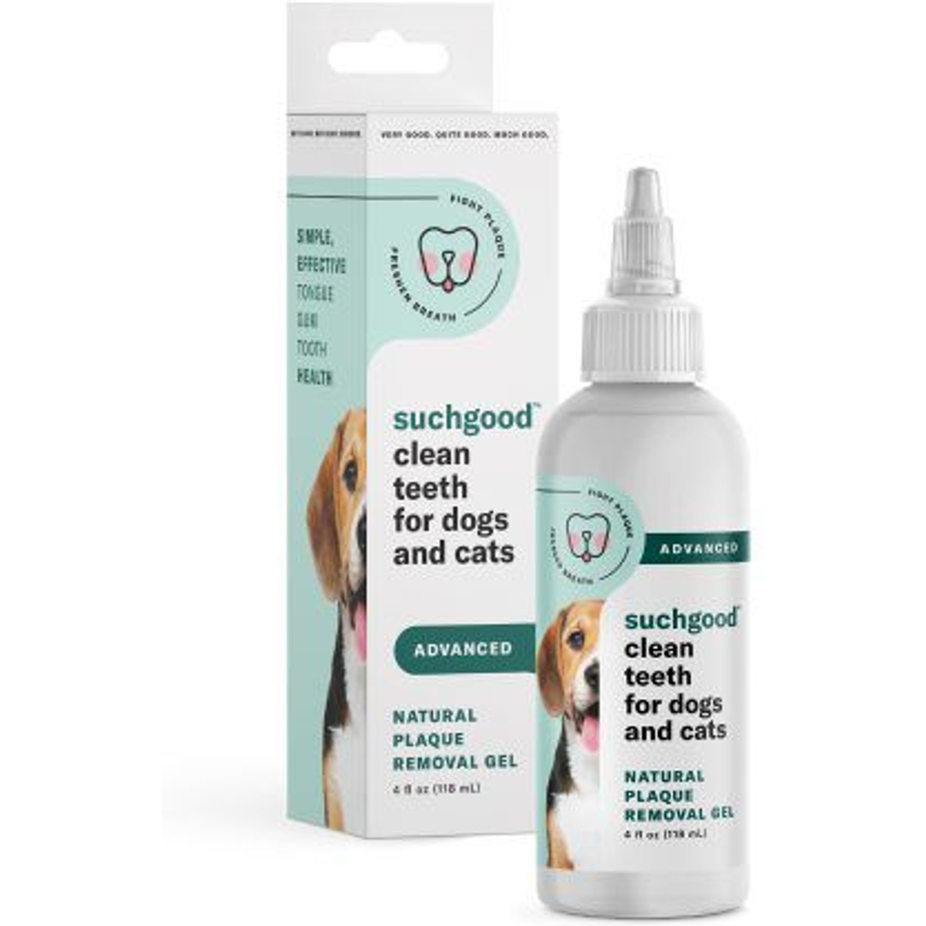 SUCHGOOD Oral Care Gel Cat & Dog Breath Freshner, 4-fl oz bottle