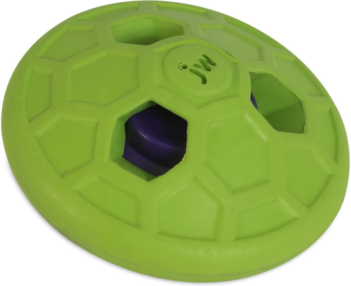 JW Pet Natural Sounds Rumbler Dog Toy, Green