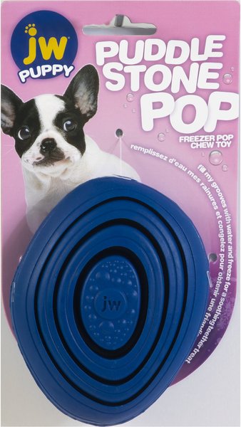 JW Pet Puddle Stone Pop Dog Toy, Blue slide 1 of 4