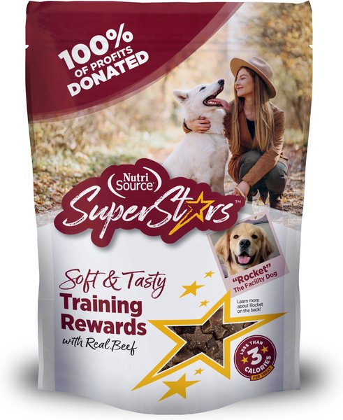 NutriSource Super Star Training Beef Flavor Dog Treats, 6-oz bag slide 1 of 2