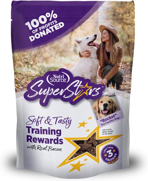 NutriSource Super Star Training Bacon Flavor Dog Treats, 6-oz slide 1 of 2