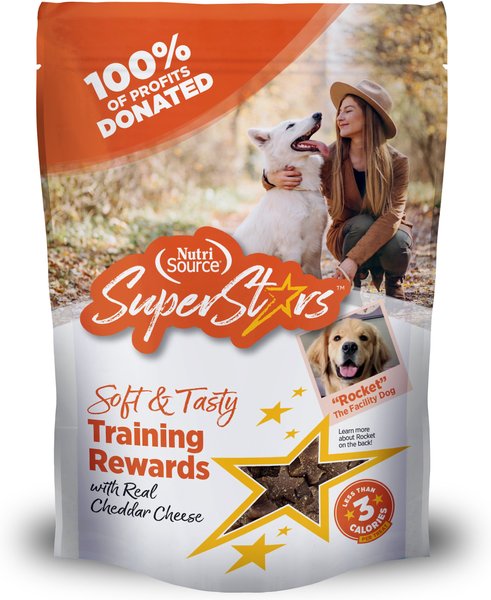 NutriSource Super Star Training Cheddar Flavor Dog Treats, 6-oz bag slide 1 of 2