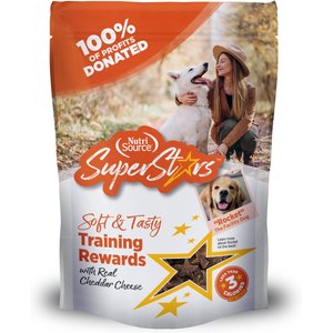 NutriSource Super Star Training Cheddar Flavor Dog Treats, 6-oz bag