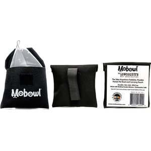 Mobowl Carrying Pouch Travel Dog & Cat Bowl, 2-cup