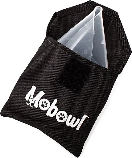 Mobowl Carrying Pouch Travel Dog & Cat Bowl, 2-cup