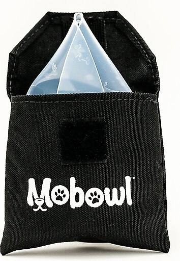 Mobowl Carrying Pouch Travel Dog & Cat Bowl, 2-cup