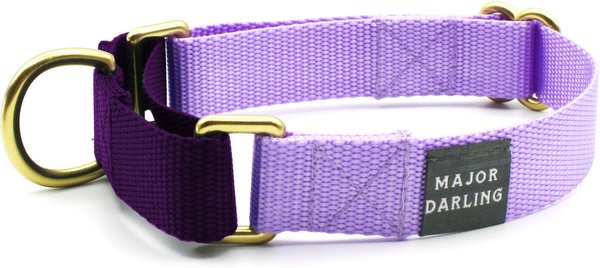 Major Darling Martingale Dog Collar, Lilac/Violet, Small slide 1 of 9