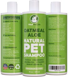 Vital Pet Life Oatmeal & Aloe Dog Shampoo, 16-oz slide 2 of 8