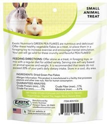 Exotic Nutrition Green Pea Flakes Small Pet Treat, 3-oz bag slide 2 of 8