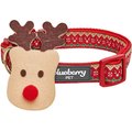 Blueberry Pet Christmas Holiday Adjustable Dog Collar, Reindeer, Small