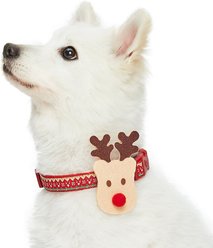 Blueberry Pet Christmas Holiday Adjustable Dog Collar, Reindeer, Small slide 2 of 6