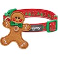 Blueberry Pet Christmas Holiday Adjustable Dog Collar, Ginger Bread, Small