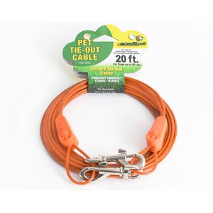IntelliLeash Tie-Out Dog Cables, 20-ft, 35-lb