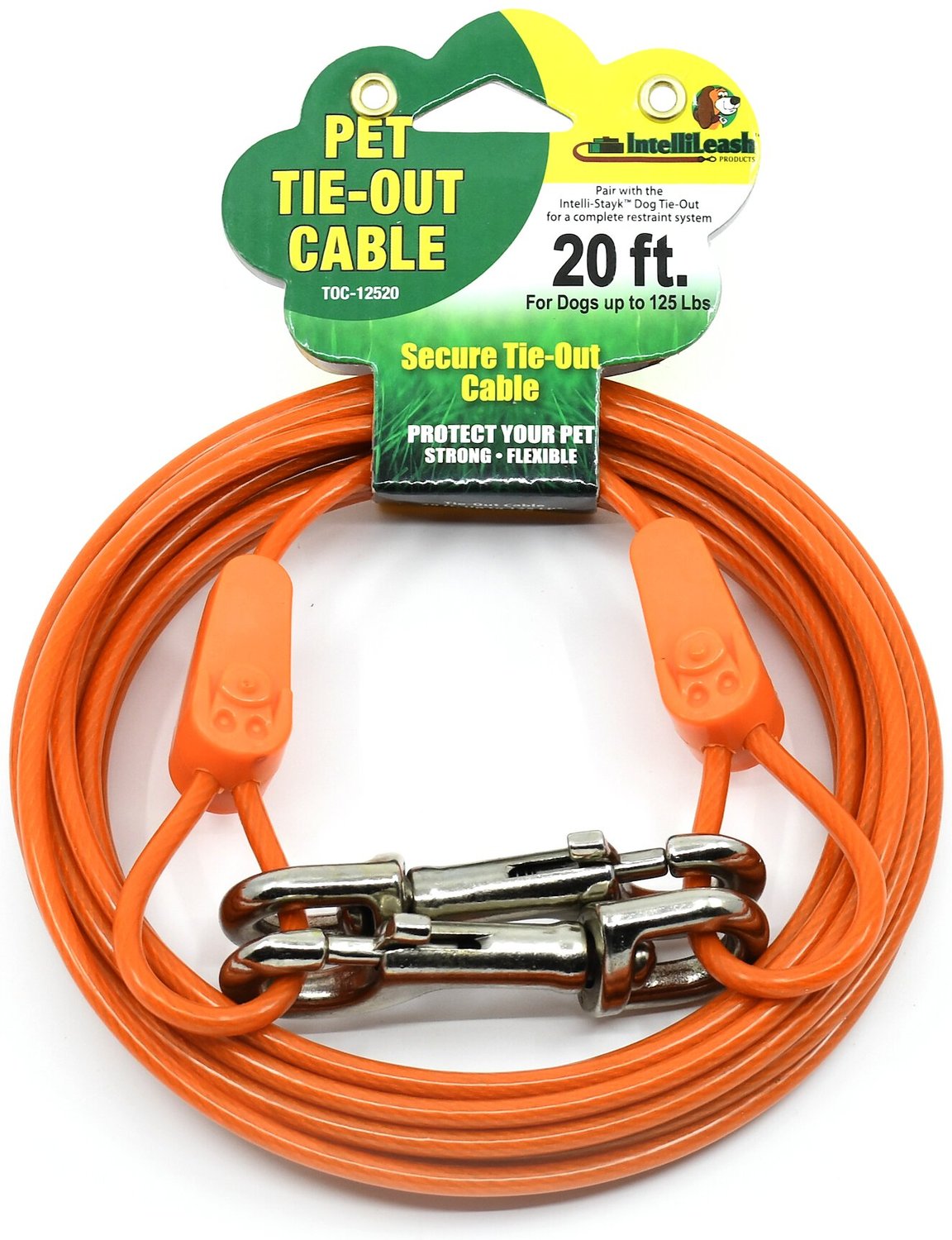 Nine Sizes Available. IntelliLeash Products Tie Out Cable for Dogs 
