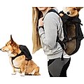 K9 Sport Sack Walk-On Packable Backpack Dog Carrier, Black, Medium
