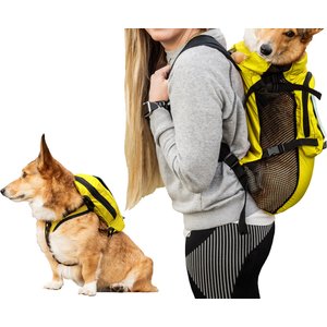 K9 Sport Sack Walk-On Packable Backpack Dog Carrier, Yellow, Large