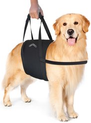 WALKABOUT Walkabelly Support Sling Dog Harness, Black, Small