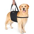 WALKABOUT Walkabelly Support Sling Dog Harness, Black, Large