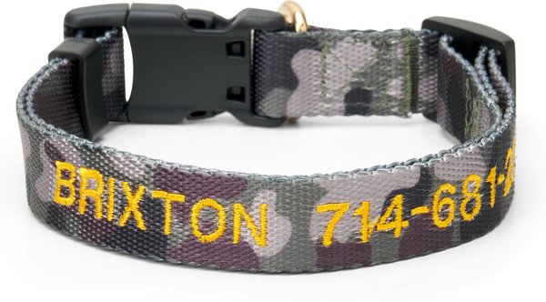 Boulevard Personalized Camo Dog Collar, Small slide 1 of 4