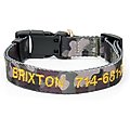 Boulevard Personalized Camo Dog Collar, Small