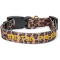Boulevard Personalized Leopard Dog Collar, Large