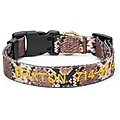 Boulevard Personalized Snake Dog Collar, Large
