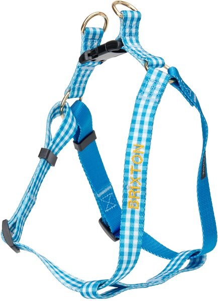 Boulevard Personalized Gingham Dog Harness