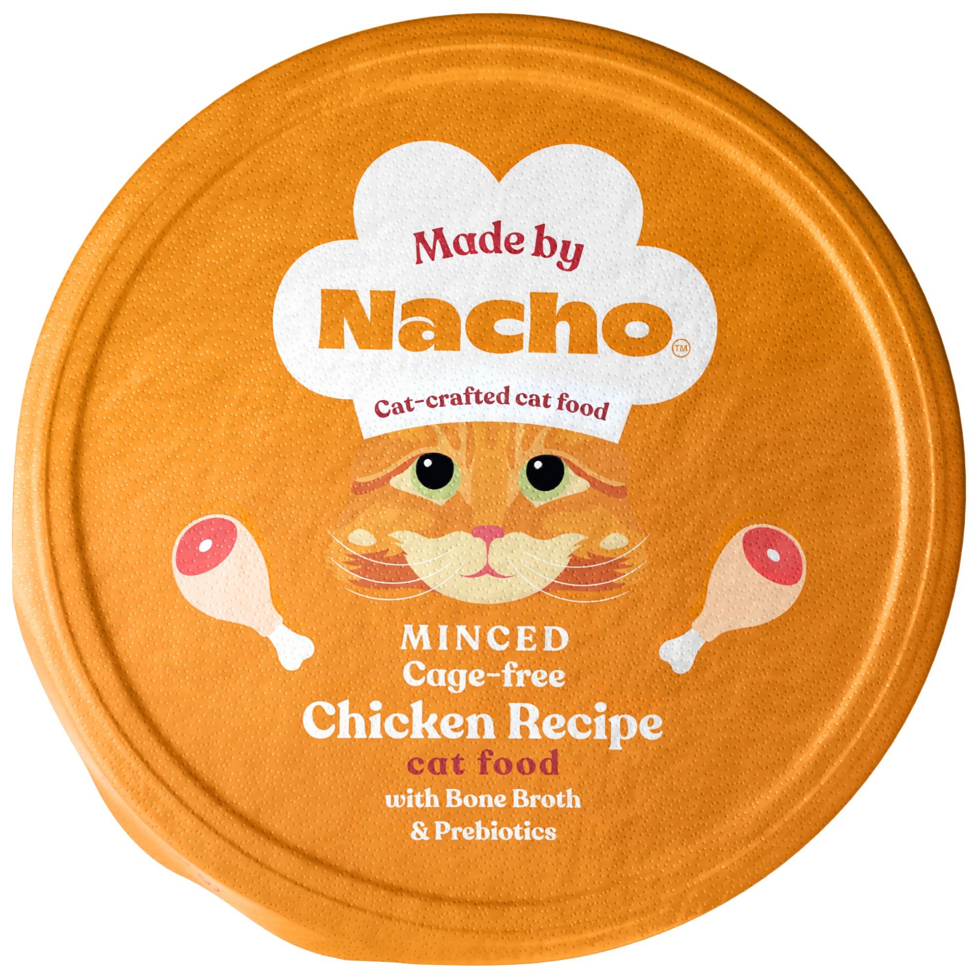 MADE BY NACHO Cage Free Minced Chicken Recipe with Bone Broth Wet