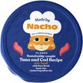Made by Nacho Sustainably Caught Diced Tuna & Cod Recipe with Bone Broth Grain-Free Wet Cat Food, 2.5-oz cup, case of 10