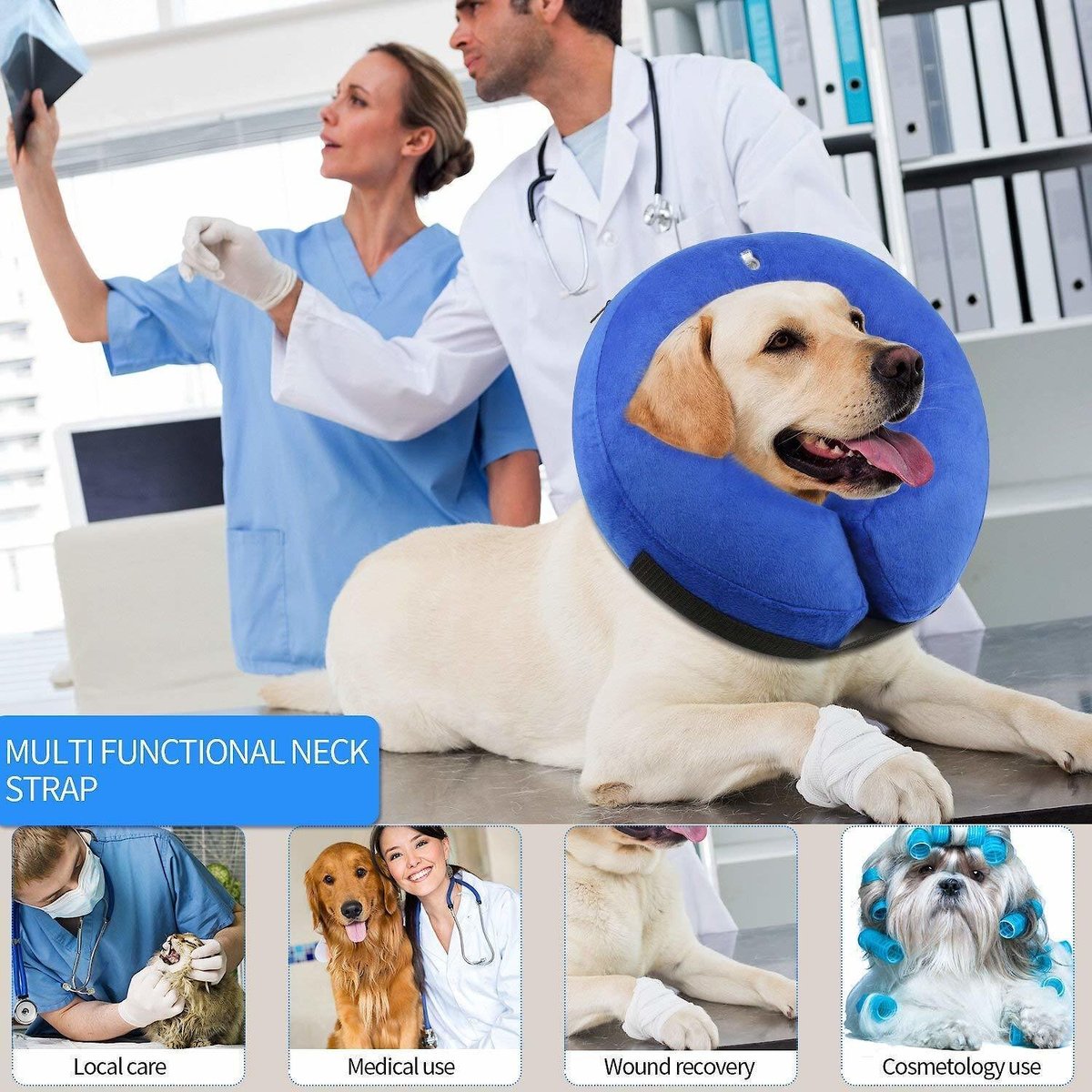 Rucal Pets Inflatable Recovery Dog Collar