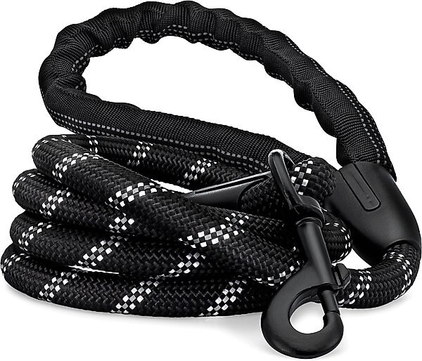 Rucal Pets Reflective Dog Leash, Black, 6-foot slide 1 of 6