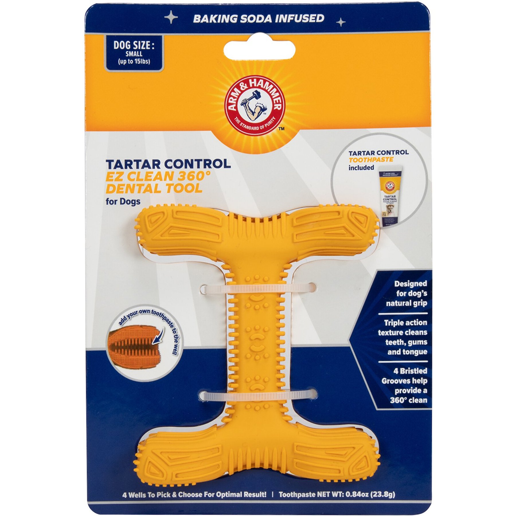 ARM & HAMMER PRODUCTS Tartar Control EZ Clean Dental Bone & Toothpaste for  Medium & Large Dogs - Chewy.com