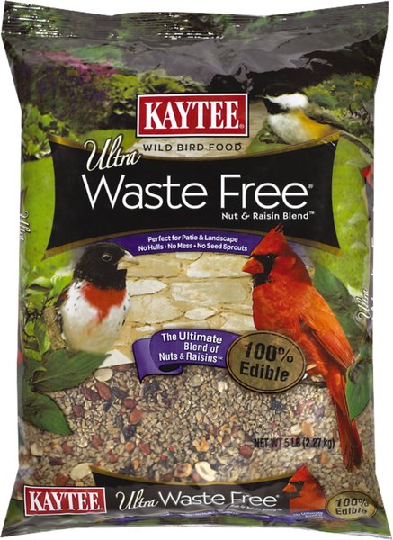 Kaytee Ultra Waste Free Nut & Raisin Blend Wild Bird Food, 5-lb bag slide 1 of 6