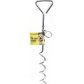 Roscoe's Pet Products Steel Spiral Dog Tie-Out Stake, Silver, 8-ft