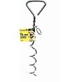 Roscoe's Pet Products Steel Spiral Dog Tie-Out Stake, Silver, 16-ft