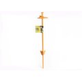 Roscoe's Pet Products Dome Style w/ Tri-Fin Anchor Dog Tie-Out Stake, Orange, 21-in