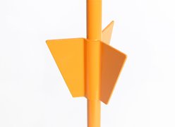 Roscoe's Pet Products Dome Style with Tri-Fin Anchor Dog Tie-Out Stake, Orange, 21-in slide 2 of 3