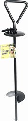 Roscoe's Pet Products Auger Dog Tie-Out Stake, Black, 24-in
