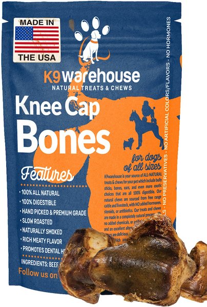 K9warehouse Beef Knee Cap Bones Dog Treats, 3 count slide 1 of 8