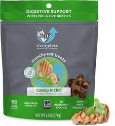Shameless Pets Catnip N Chill Crunchy Cat Treats, 2.5-oz bag