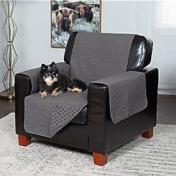 FurHaven Waterproof Non-Skid Back Furniture Protector, Gray, Chair