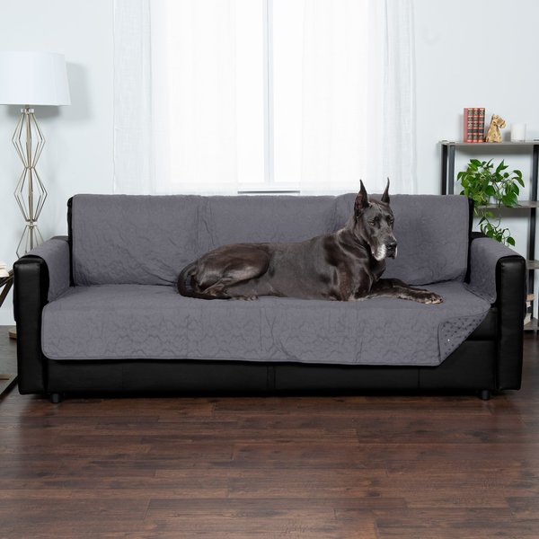 FurHaven Waterproof Non-Skid Back Furniture Protector, Gray, X-Large Sofa slide 1 of 8