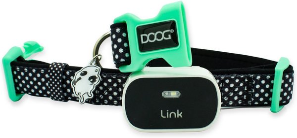 Link My Pet Dog GPS & Activity Tracker with Training Tools & DOOG Dog Collar, Black, Large slide 1 of 12