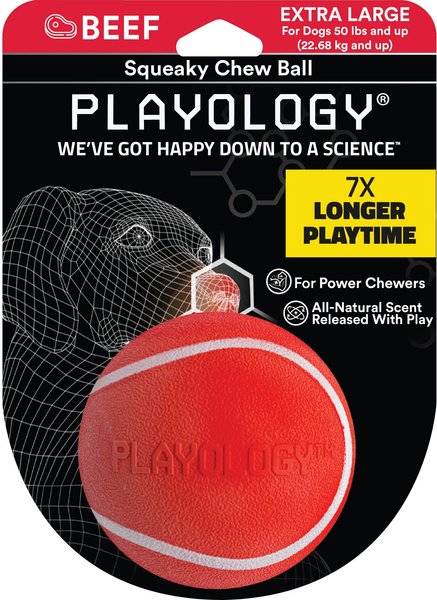 playology squeaky chew ball