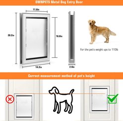 Ownpets Weatherproof Aluminum Dog Door slide 2 of 7