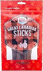 this and that Canine Company Snack Station Great Canadian Sticks Dehydrated Dog Treat, 3 count