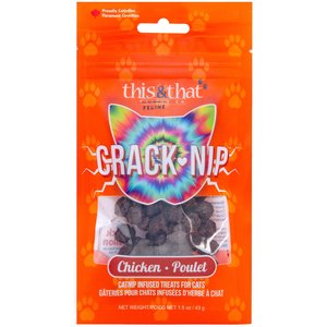 this and that Canine Company Snack Station Chicken Crack-Nip Dehydrated Cat Treats, 1.5-oz bag