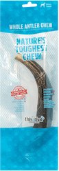 this and that Canine Company North Country Natural Shed Premium Whole Elk Antler Chew Dog Treat, X-Large